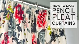 How to Make Pencil Pleat Curtains [upl. by Goeger684]