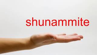 How to Pronounce shunammite  American English [upl. by Aelahs]