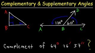 Complementary and Supplementary Angles [upl. by Lirva]