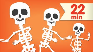 The Skeleton Dance  More  Dance Songs for Kids  Super Simple Songs [upl. by Selima869]