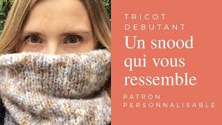 Tricoter un snood facile [upl. by Dene921]