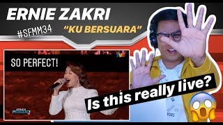 Ku Bersuara  Ernie Zakri  SFMM34 LIVE  REACTION [upl. by Rue]