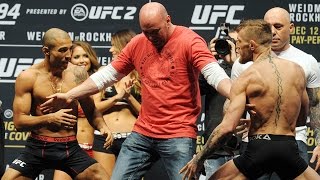 Watch the full Jose Aldo vs Conor McGregor weighin  UFC 194 [upl. by Giff]