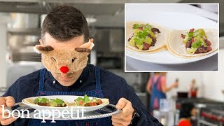 Recreating Roy Chois Carne Asada Tacos From Taste  Bon Appétit [upl. by Hgeilhsa]