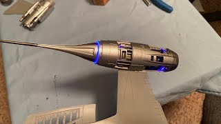 Revell 124 N1 Starfighter Mandalorian build part 1 [upl. by Yaresed]