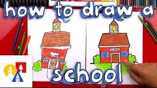 How To Draw A Cartoon School [upl. by Burt]