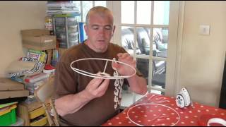 How to make a Fabric Lamp shade [upl. by Utter35]