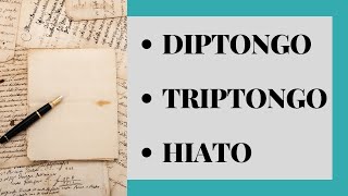 DIPTONGO  TRIPTONGO  HIATO [upl. by Garlanda948]