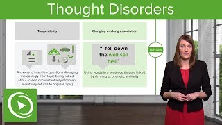 Thought Disorders Different Types amp Diagnoses – Psychiatry  Lecturio [upl. by Ennairac134]