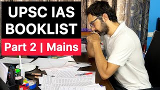 UPSC IAS Exam Booklist  Part 2  Mains  UPSC CSE [upl. by Julianne]