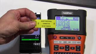 Brother E550W Electricians label printer [upl. by Sokil225]