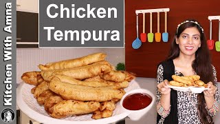 Tempura Chicken Recipe  Fried Tempura Chicken  Kitchen With Amna [upl. by Ahseined]