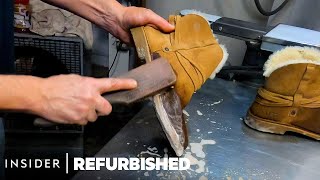 How Ugg Boots Are Professionally Restored  Refurbished [upl. by Egas629]