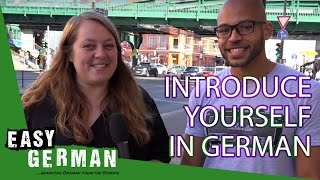 Introduce yourself in Slow German  Super Easy German 1 [upl. by Aicilet]