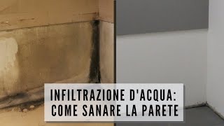 INFILTRAZIONE DACQUA COME SANARE LA PARETE [upl. by Atteynek]