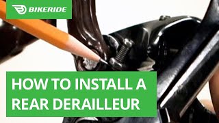 How to Install a Rear Derailleur [upl. by Merras]