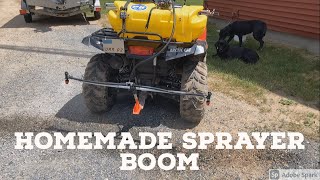 Homemade ATV Tank Sprayer Boom [upl. by William]