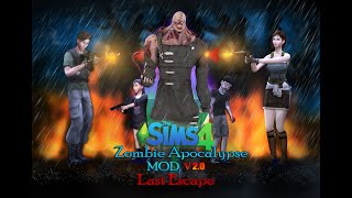 The Sims 4 Zombie Apocalypse MOD V 20 Last Escape  Release Trailer [upl. by Donela]