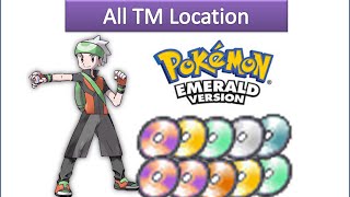 All TMs Locations in Pokemon Emerald [upl. by Gaal]