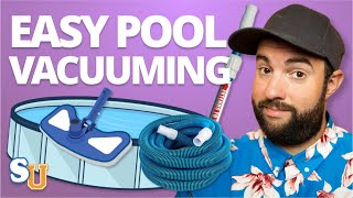 How To VACUUM A POOL Above Ground and Inground [upl. by Eecak]