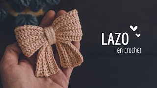 Hermoso lazo en crochet  Debes tejerlo [upl. by Eilujna289]