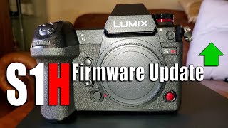 LUMIX S1H FIRMWARE UPDATE  HOW TO [upl. by Merow403]