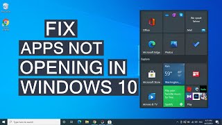 How To Fix Windows 10 Apps Not Opening  Solve Apps Problems [upl. by Otnas]