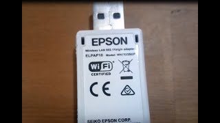 How to setup projector EPSON EBX05 using ELPAP10 wireless LAN device Part 1 [upl. by Nylrebma317]