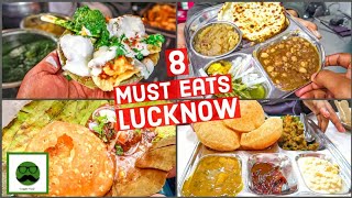 Lucknow Food MUST visit Places  Chaat Kebab amp More  Indian Street Food  Best of Veggie Paaji [upl. by Epoillac926]