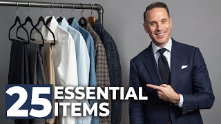 The ULTIMATE Beginner’s Capsule Wardrobe  25 Men’s Wardrobe Essentials [upl. by Aicac]