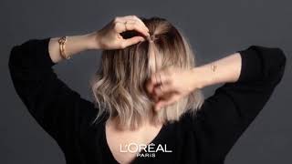 TUTO COIFFURE ♡ La demiqueue torsadée  by LOréal Professionnel [upl. by Aysab]