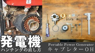 発電機のハンチングの修理方法 キャブレターオーバーホールの解説 ロビンや小型汎用エンジンにも使える方法 [upl. by Spatz]