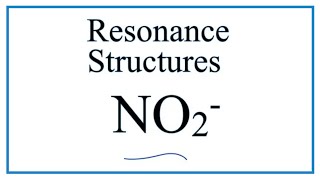 Resonance Structures for NO2 Nitrite ion [upl. by Dnalor805]