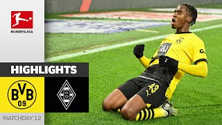 Borussia Dortmund  Borussia Mgladbach 42  Highlights  MD12 – Bundesliga 202324 [upl. by Alaj]