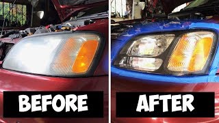 The EASIEST DIY Headlight Restoration Ever [upl. by Nythsa]