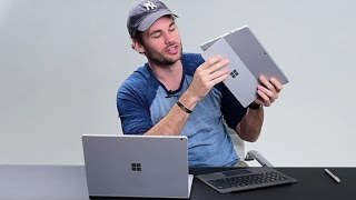 Microsoft Surface Book Vs Surface Pro 4 ComparisonReview [upl. by Feledy]