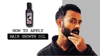 BEARDO  How To Apply Hair Growth Oil [upl. by Adnuhsar]