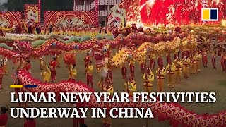 Festive mood and mass movement across China ahead of Lunar New Year [upl. by Anavlys]