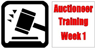 Auctioneer Training Dills for Beginners  Week 1 [upl. by Nissensohn]