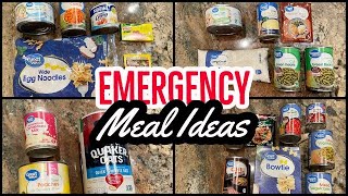 EMERGENCY FOOD STORAGE AND PREP EASY MEALS FROM SHELF STABLE INGREDIENTS [upl. by Dareece]