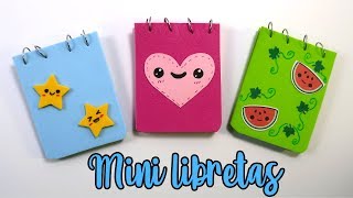 LIBRETITAS DE 1 SOLA HOJA SUPER FÁCILES  DIY  MINI NOTEBOOKS [upl. by Artcele929]