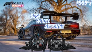 Forza Horizon 4  Best Wheel Settings  Logitech G29G920 900° [upl. by Yarazed482]