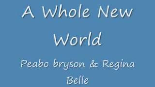 Peabo bryson Regina Belle A Whole New World Lyrics [upl. by Justino]