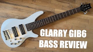 Glarry GIB 6 String Open Coil HH Bass Review [upl. by Alleunamme]