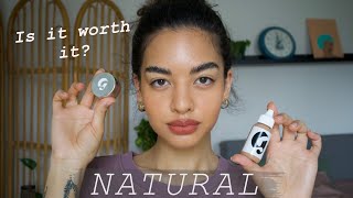 FULL FACE OF GLOSSIER MAKEUP REVIEW [upl. by Enieledam]