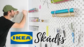 IKEA Skådis Pegboard System  Easy Installation Tips [upl. by Nyad937]