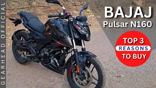 Bajaj Pulsar N160  Detailed Review  Better Than Apache  Gearhead Official [upl. by Fishman59]