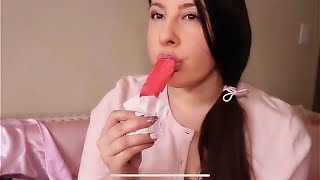 ASMR Eating Popsicle Sounds [upl. by Chiarra21]