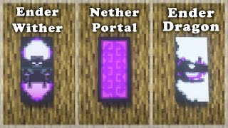 TOP 7 Cool Banner Designs in Minecraft Tutorial 3 [upl. by Peterus]