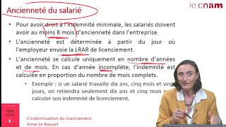 S6 3 lindemnisation du licenciement [upl. by Suh]